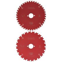 Freud Pro Twin Pack Tct Circular Plunge Blades 190mm X 30mm Bore - 40 + 24 Tooth