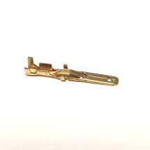 Männliche Faston-Klemme 2,8mm Unisoliert – Naturmessing – Kabelquerschnitt 0,5 bis 1 mm² – Gesamtlänge 22,5 mm