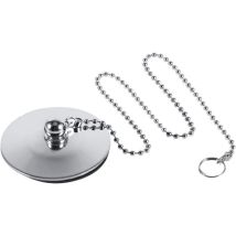 Bouchon De Baignoire,bath Plug Ronde 42mm, Bath Chain 40cm, Bonde De Baignoire Et Douche, Flitre De Vidange Anti-bloqué