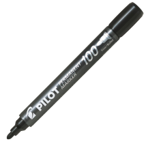 Pilot 100 Permanentmarker, Rund, Schwarz, Sca-100-b