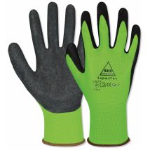 Hase Safety Gloves Gants De Travail En Latex Superflex, En388, En 420, Taille 9, Vert
