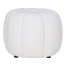 Hocker Paisley Ø48cm weiß – elegantes Design – robuste Konstruktion – charmantes Element für jeden Raum