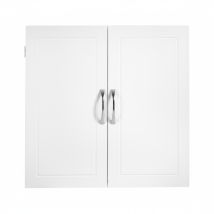 Armoire Murale De Salle De Bain, Étagères Réglables, Meuble De Rangement Moderne, Pour Salle De Bain, Blanc