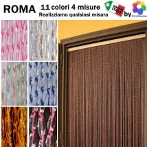 Moschiera Zanzariera Roma Tenda Uscio Made In Italy Vari Colori E Misure - Misura: 100x220h - Colore .: Verde Chiaro (9)