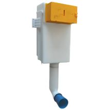 Spülkasten – 6/3-Liter Doppelspülkasten – 187 mm dick – 270 mm breit – Anti-Kondensations-Innenbeschichtung – Kompatibel mit Boden-WC