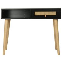 Palozi Sofa - Consola De Caña 'marine' - 100 X 29 X 81 Cm - Negro