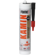 Sellador Refractario Fome Flex Kamin 1500 °c – Silicato De Alta Temperatura, Curado Rápido, Estanqueidad Para Estufas Y Chimeneas – 300 Ml