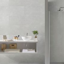 Grosfillex - Kunststoffpaneele Element Compact 120 X 37,5 Cm 8 Mm Beton Grau Paneele