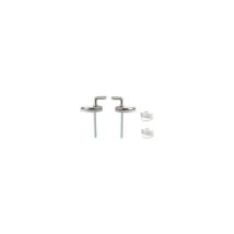 Paire De Supports Pour Siège De Wc En Laiton Chromé Dimensions : Chrome