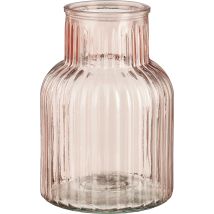 Mica Decorations Vase Glas Ambre Rosa Ø 14 X 20 Cm Vase