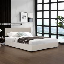Polsterbett Juva Cord Mit Lattenrost 180x200 Cm Beige Corium