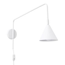 Lámpara De Pared Nox Blanco Acero 1xe14 14cm Sollux