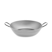 Padella lucida con manici 34 cm – Acciaio laminato a freddo – Capacità 6-10 persone – Vaello