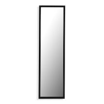 Espejo de pie con marco negro elegante – Altura 120 cm – Ancho 30 cm – Profundidad 1,8 cm – Peso 2,21 kg – Cristal