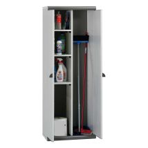 Garofalo - Mobiletto Portascope Grigio Scuro 2 Ante Da Esterno Scik Basic Recycled H.170