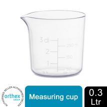 Gastromax Clear Transparent Max Measure Cup With An Easy-to-pour Spout, 0.3l