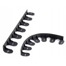 Zanvic Rasenkanten aus Kunststoff – 8 Stück – Gartensteine Umrandung – 10 cm – 100 cm