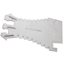 Jouanel – Tracciatore di zinco in acciaio inox – 5 mm, 80 g, 150 x 95 mm – Strumento per coperturisti e stuccatori