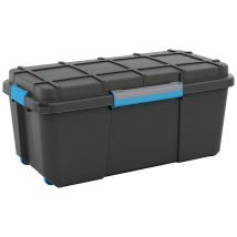 Kis 241507 Scatola Di Immagazzinaggio Scubba Impilabile (l X A X P) 780 X 350 X 395 Mm Grigio-blu, Nero 1 Pz.