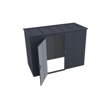 Weka Gary Metallgerätehaus Anthrazit 3,7 M² Gerätehaus Aus Metall In Anthrazitgrau, Geräteschrank Mit 0,7 Mm Wandstärke Gartenhaus