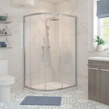 Signature - Verve 2-door Offset Quadrant Shower Enclosure 1200mm X 900mm - 6mm Glass