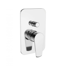 Mezclador De Ducha Con Desviador De 2 Vías - Teorema Velvet - Con Parte Interna Incasso - Accessorio: Con Parte Interna Incasso