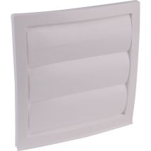 Optimairo N34060 Jalousieklappe, Lüftungssystem Abluftführung Luftförderung, Verlustarm, Kunststoff, Weiß, 222x98mm