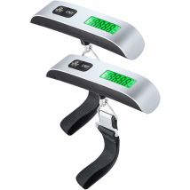 Simplicity - Electronic Luggage Scale, Travel Suitcase Scale, Portable Digital Scale, Digital Travel Scale, Max 50kg, Backlit Lcd / Tare Function For 