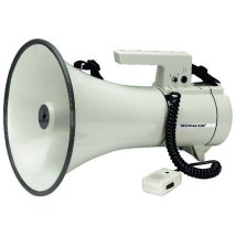 B-Ware Monacor Megaphon Lautsprecher Tm 35 Megafon Handmikrofon Weiß Haltegurt Sirene