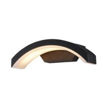 Wall Light Curviligne Led 8w 4000k Antracita Gris Ip54