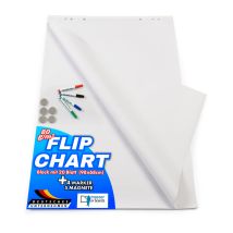 Master Of Boards - Flipchart Zubehör-set Grundausstattung Für Flipcharts Mit Block, Markern & Magneten