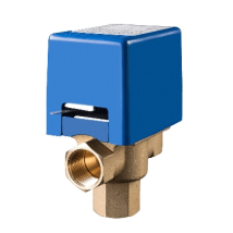 3-Wege-Zonenventil mit Hilfsmikroschalter 1" Gas – Messing – 230V/50Hz – PN 10 bar – max. 110°C – max. 60°C