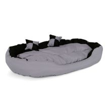 Lionto 4 In 1 Lettino Per Cane, (l) 110x80 Cm Nero/grigio