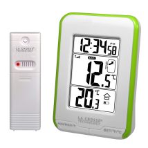 La Crosse Technology Ws6810w-green - Stazione Di Temperatura Per Interni/esterni, Colore: Verde/bianco