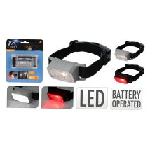 FX LIGHT Stirnlampe 45 Lumen – 49 Gramm – 3 Lichtmodi – Grau/Schwarz