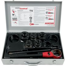 Roler – Attrezzo di alta qualità per filettatura manuale 1/8" – 2" (16 – 50 mm) – Testa ratchg sottile – Cambio rapido delle teste di taglio