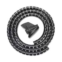 Aisens - A151-0406 - Organizzatore Di Cavi A Spirale 25mm, Nero, 1.0m