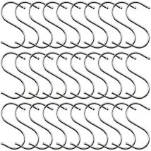 30 S-förmige Hängehaken, 7 Cm Lange Küchenhaken Aus Edelstahl, Rostfreie Metallhaken, Metallhaken Für Die Küche
