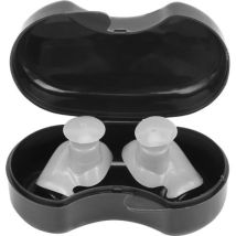 Bouchons D'Oreilles Spiralés En Silicone Étanches Et Anti-poussière Pour Enfants Et Adultes, Accessoire De Natation (gris Blanc)