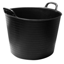 Efix - 42l Black Flexi Plastic Tub / Bucket For Household And Garden