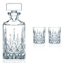 Nachtmann Noblesse 3 Piece Whisky Set – 750ml Decanter & 295ml Glasses – Crystal – Fracture Resistant – Dishwasher Safe