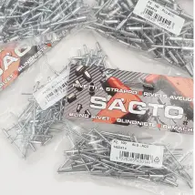 Rivetti In Alluminio Blister Da 100 Pezzi D.3x6 Mm Spessore Fissabile : 2-3 Mm