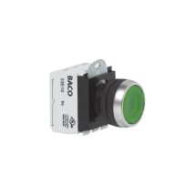 Bal21ah10l L21ah10l Pulsante Anello Frontale In Plastica, Cromato Rosso 1 Pz. - Baco