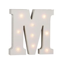 Lettera M In Legno Illuminabile Out Of The Blue, Con 9 Led