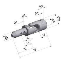 Rodilla 17 Mm P99 F10 Aguja Tornillo M5 Niquel E - Cherubini - 7913znchnk