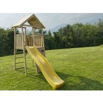 Losa Esterni Da Vivere - Torretta Kikka Per Bambini Pino Impregnato Con Scivolo 130x110cm Losa