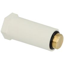 Bouchon de montage blanc 1/2 avec filetage en laiton – Jardin piscine – TOX