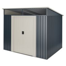 Wasabi - Caseta Metal Stark 2,3m2 - 10 Años De Garantía - 121x195x196cm. Cobertizo Jardin