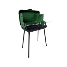 Barbacoa Coronado 49X30 H 83 – Acero pintado – Parrilla cromada ajustable – Ideal para exteriores