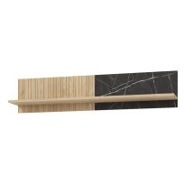 Scaffale Da Parete Luka In Legno E Nero